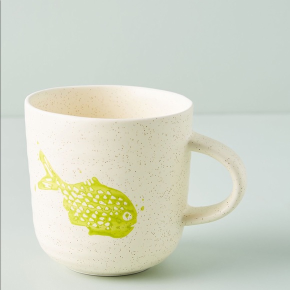 ⭐️ Anthropologie Tetra Fish Mugs, Set of 4 - Picture 2 of 3